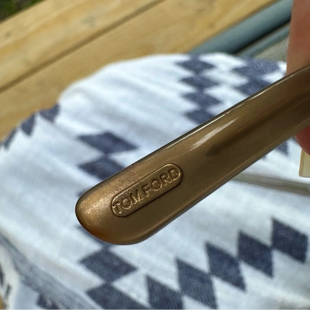 Tom Ford Edita Sunglasses TF384 58mm cat eye gray gradient yellow grey - Picture 13 of 16